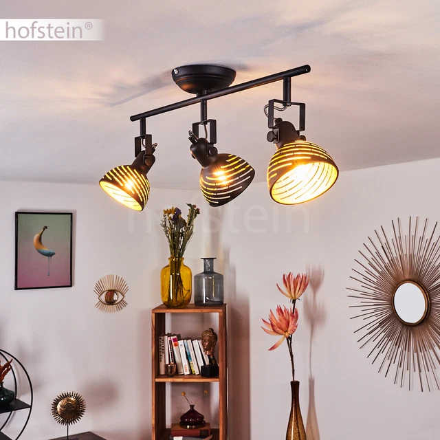 LAMPE SUSPENSION PLAFONNIER 1 à Flammes Acier Blanc Lumière pour Salle à Manger EUR 46,15