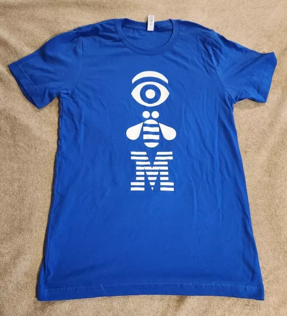 IBM EYE BEE M Small Adult Blue T-Shirt Bella Canvas