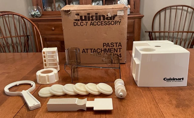 Cuisinart DLC-054 Pasta Maker Attachment For Model DLC-7 EXC CON w/ Original Box Cuisinart DLC-054 Pasta Maker Attachment For Model DLC-7 EXC CON w/ Original Box