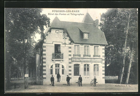 CPA Pougues-les-Eaux, Hotel des Postes and Telegraphs