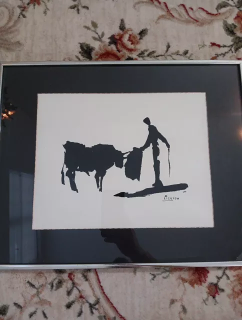 1960s PABLO PICASSO TOROS Y TOREROS LITHOGRAPH VINTAGE