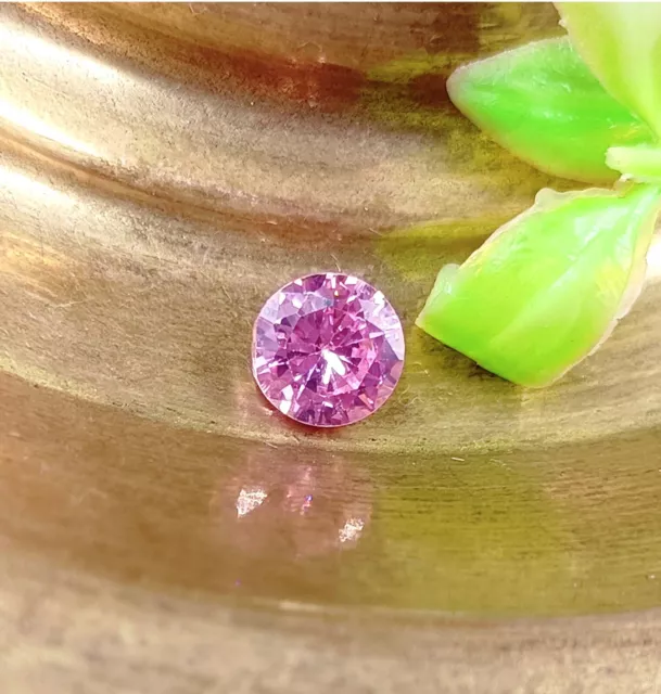 Natural Pink Sapphire Round Cut 4.35 Ct EGL Certified Gemstone See Video GMQ