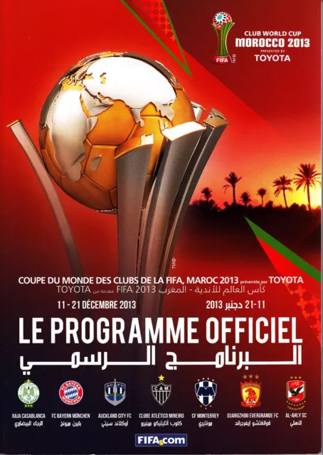 Fifa Klub Club WM World Cup 2013 Marokko Bayern München Offizielles Programm