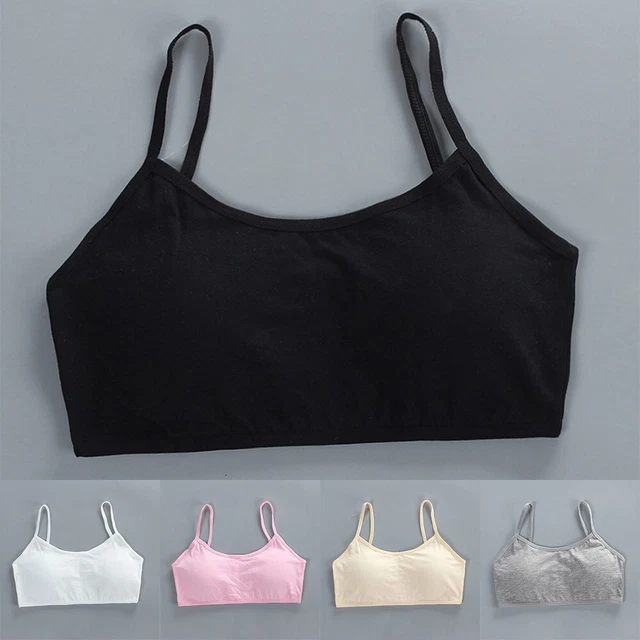 Reggiseno nuovo di qualità per ragazze crop top età 9-12 anni schiena traspirante taglia ree
