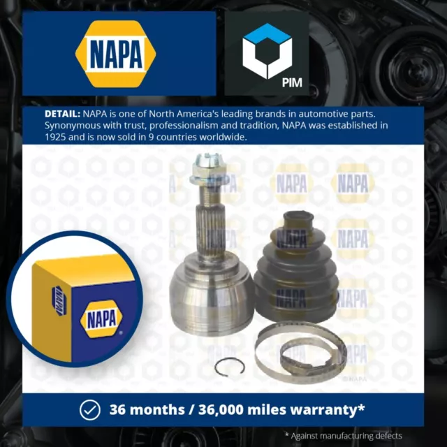 CV Joint fits RENAULT MEGANE Mk3 1.6 Front Outer 2008 on C.V. Driveshaft NAPA