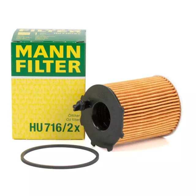 MANN HU716/2X Ölfilter für FORD FIESTA FOCUS MONDEO CITROEN PEUGEOT 1.4-1.6D