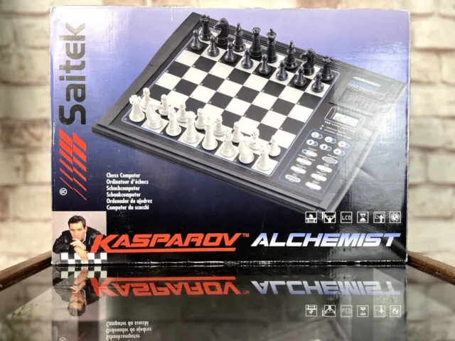 VINTAGE KASPAROV ALCHEMIST CHESS COMPUTER ~ ELECTRONIC CHESS SET ~ COMPLETE