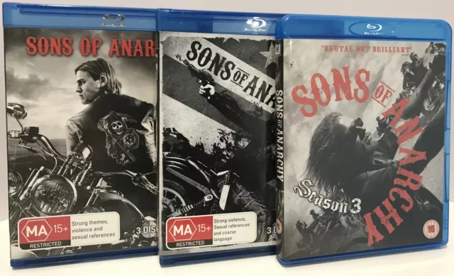 SONS OF ANARCHY Season 1 7 Complete Boxset Blu ray Free Postage