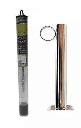 Tap My Trees VT State Tested Maple Syrup Hydrometer And Hydrometer Test Cup B...