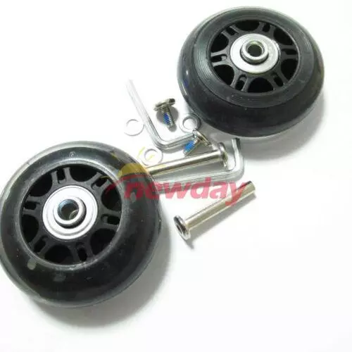 2 Set OD 70 mm Luggage Suitcase Replacement Wheels Axles Deluxe Repair