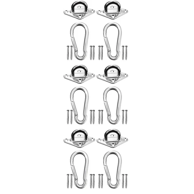 3 set portaoggetti montaggio a parete gancio in acciaio inox montato a parete