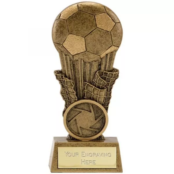 FOCUS SMALL FOOTBALL TROPHY PERSONALISED PLAYER/MATCH AWARD - Free Engraving