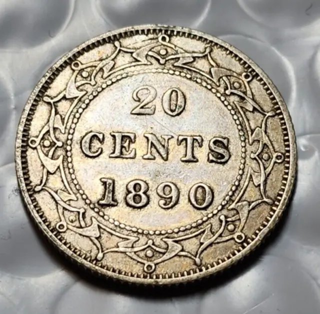 1890  Canada Newfoundland 20 Cents Silver