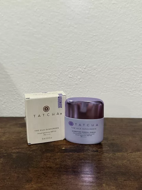 TATCHA The Silk SUNSCREEN Broad Spectrum Face SPF 50 NWB 15mL