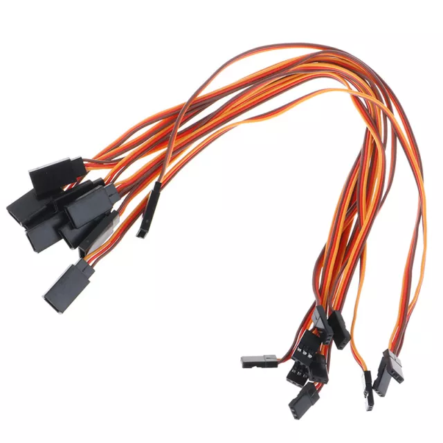 10Pcs 30cm Servo Extension Lead Wire Cable For RC Futaba JR Male to Female 3-xd