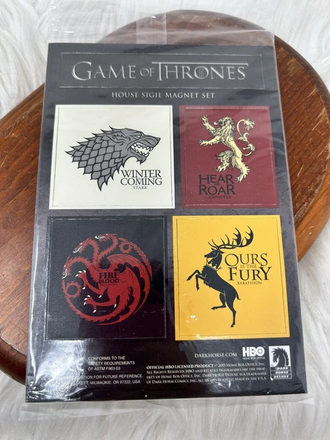GAME OF THRONES House Sigil Magnet Set - Loot Crate Exclusive - New in