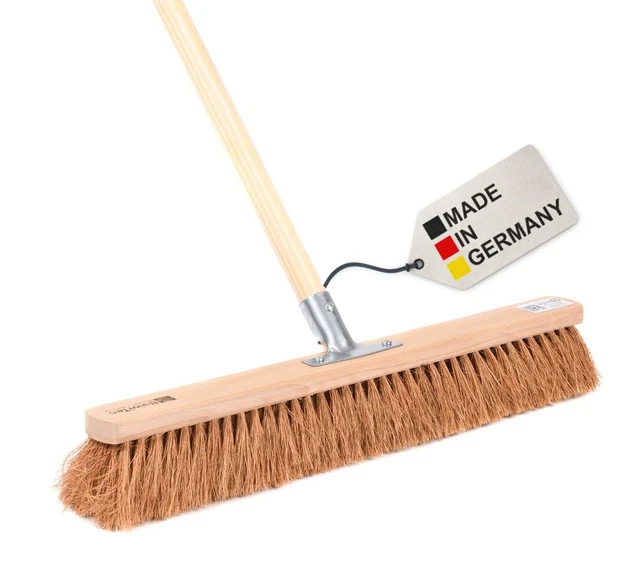 Sorgobesen 5x genäht Reisstrohbesen Straßenbesen Reisstroh Sorgobesen 120cm mit Stiel