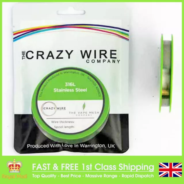 0.05mm / 44 AWG Stainless Steel  Wire 316L Marine Grade 200 Metre Spool x 2 Pack