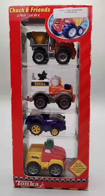 Hasbro Tonka Chuck & Friends 2006 In Package Die Cast Trucks Set Of 4.