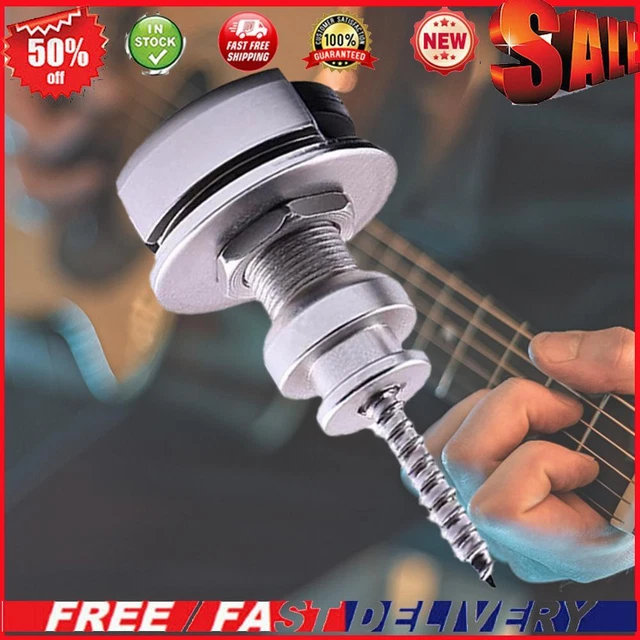 2 Pcs Quick Release Guitar Strap Locks Security Strap Lock with Mounting Screws