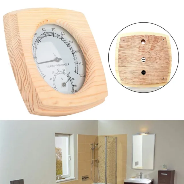 Igrometro digitale ad alte prestazioni termometro sauna legno vapore rotondo