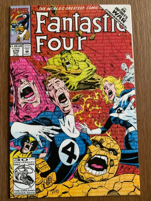 Fantastic Four #370 - Infinity War X-Over! - (Marvel Nov. 1992)