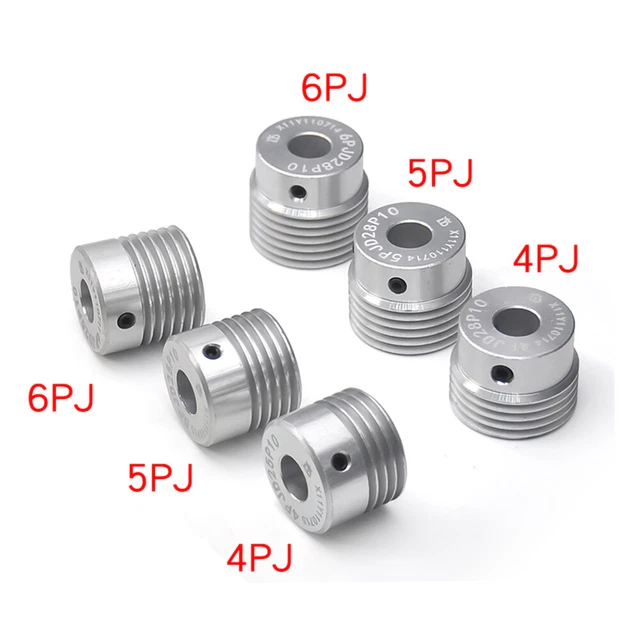 4/5/6 PJ MULTI-GROOVE Pulley Timing Transmission Ribs V Belt Drives ...