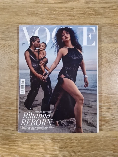 VOGUE UK MAGAZINE March 2023 Rihanna ASAP Rocky Subscriber's Cover
