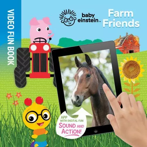 Baby Einstein Farm Friends-Video Fun Board Book with Sound & Action APP