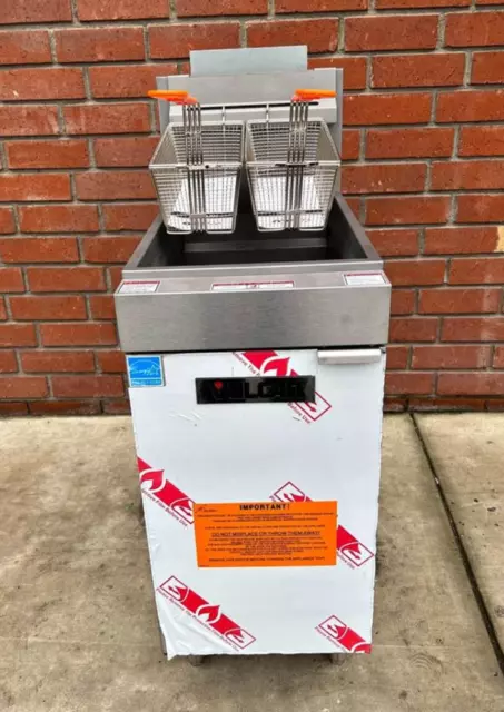 NEW Vulcan 40 lbs. Deep Fryer - Natural Gas - 1VEG35M-1  - FREE FREIGHT SHIPPING