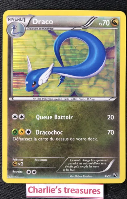 Carte Pokemon - Draco Holo - 3/20 - Coffre Des Dragons - FR - Exc