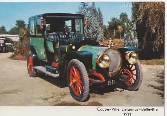 Carte postale Coupé-Ville Delaunay-Belleville 1911