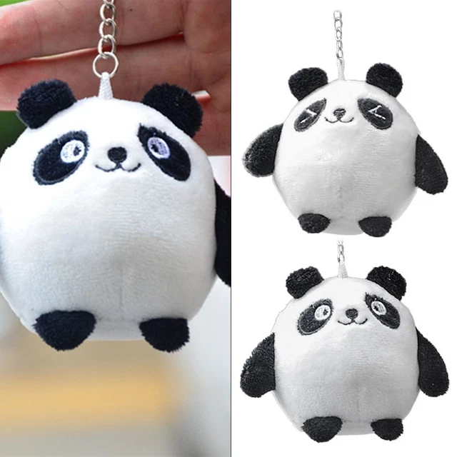 Creative Cartoon Panda Toy Backpack Key Accessory Plush Doll Keychain Pendant