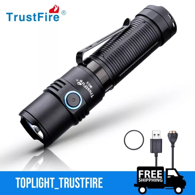 TrustFire MC5 EDC Lampe Torche  Lampe de Poche Magnétique 300 Lumen IP68 Lumière