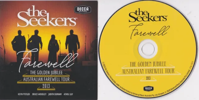 The Seekers Farewell Golden Jubilee Australian Tour 2013 CD Near Mint