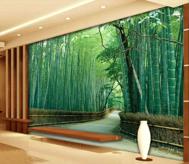 Nice Bamboo Sea 3D Full Wall Mural Photo Wallpaper Printing Home Kids Decoration