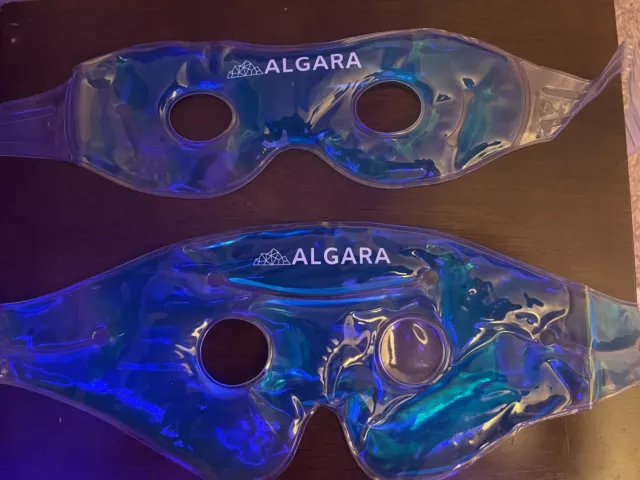 2 x  Algara Gel Eye Mask - Hot or Cold Cooling  Headache  Migrane  Stress Relief