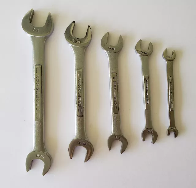 Craftsman Wrenches 5 Ea VV OE 3/4-5/8, 19/32-11/16, 9/16-1/2, 7/16-3/8, 5/16-1/4