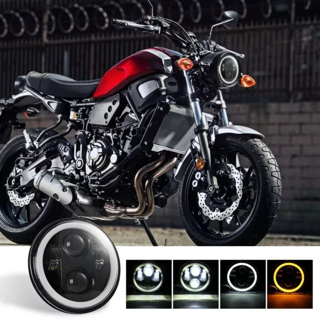 5.75" Halo LED Motorcycle Headlight For Honda Shadow Spirit 750 Goldwing VTX1300