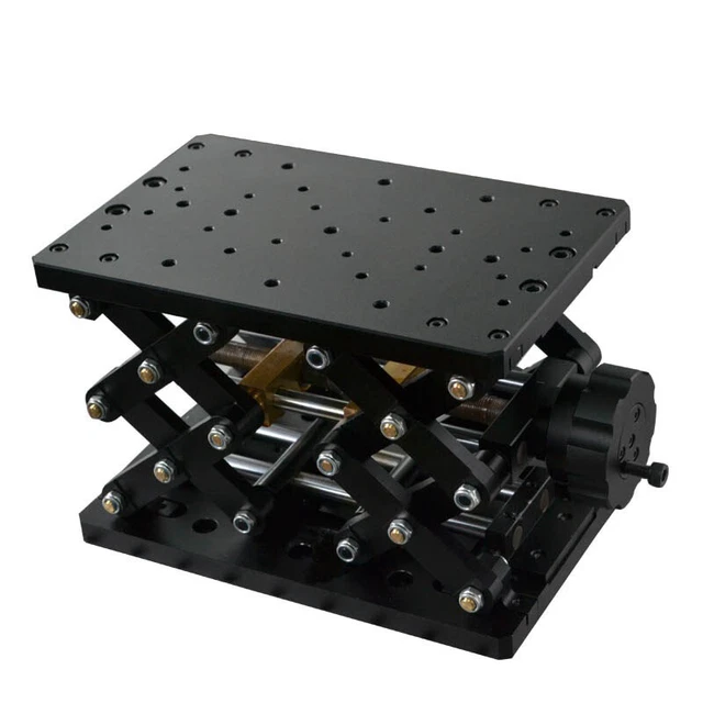 120mm Precise Manual Lift Manual Lab Jack Elevator Optical Sliding Lift Travel
