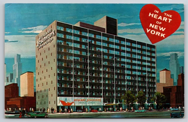 Hotel~Howard Johnsons Motor Lodge In Heart of New York City~Vintage Postcard