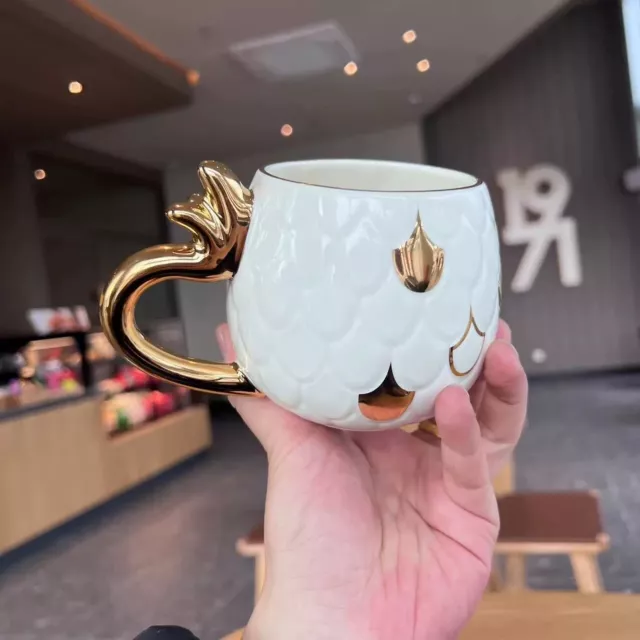 NEW STARBUCKS 2025 China Dragon Year Zodiac Platinum Mugs 430ml Coffee
