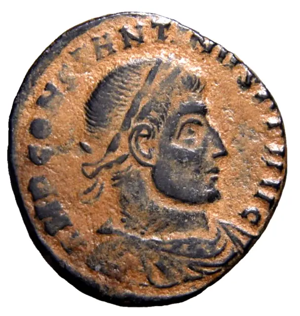 Constantine I the Great (307/10-337) follis RP Mint of Rome Sol Roman Coin wCOA