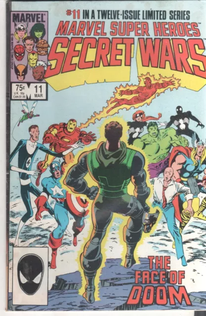 Marvel Super Heroes Secret Wars 11 Good condition 1984 Jim Shooter  Good condit