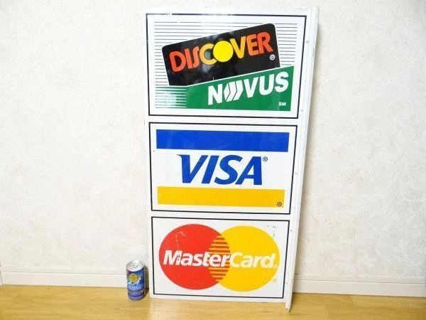 Discover Novus Visa Mastercard クレジットカード Discover Novus Visa Mastercard Flanged Double Sided Metal