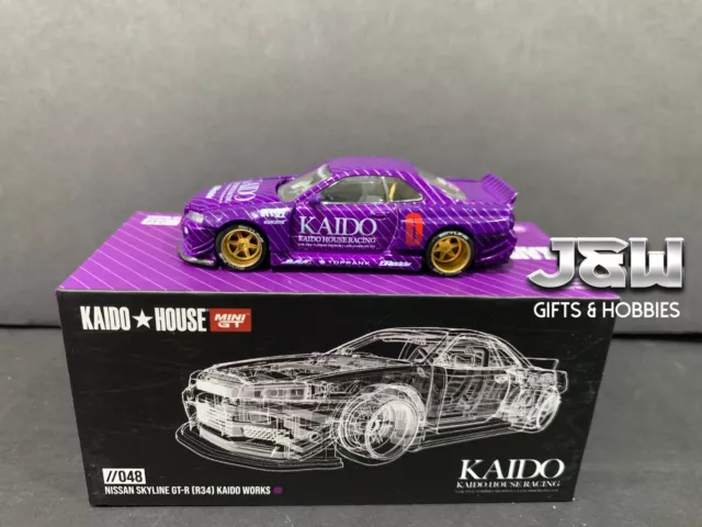 Mini GT Kaido House 055 Nissan Skyline GT-R (R34) Kaido Works