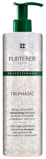 TRIPHASIC 600 ml Shampooing stimulant huiles essentielles ANTI CHUTE Furterer