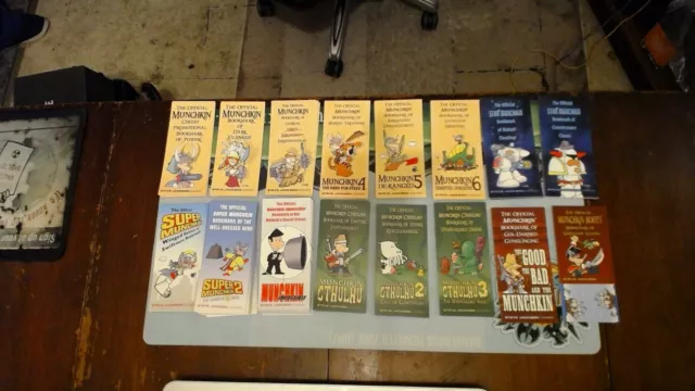 Munchkin Bookmarks, of Almost Every Type From Over the Years SJ Games Promo Item