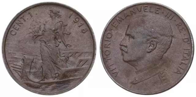 Italien - Italy 1 Centesimo 1861-1918 KM# 1, 29, 35, 40 - verschiedene Jahrgänge