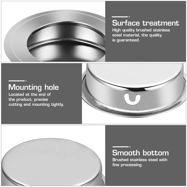4 Count Sliding Closet Door Handle Black Door Handle Cabinet 7
